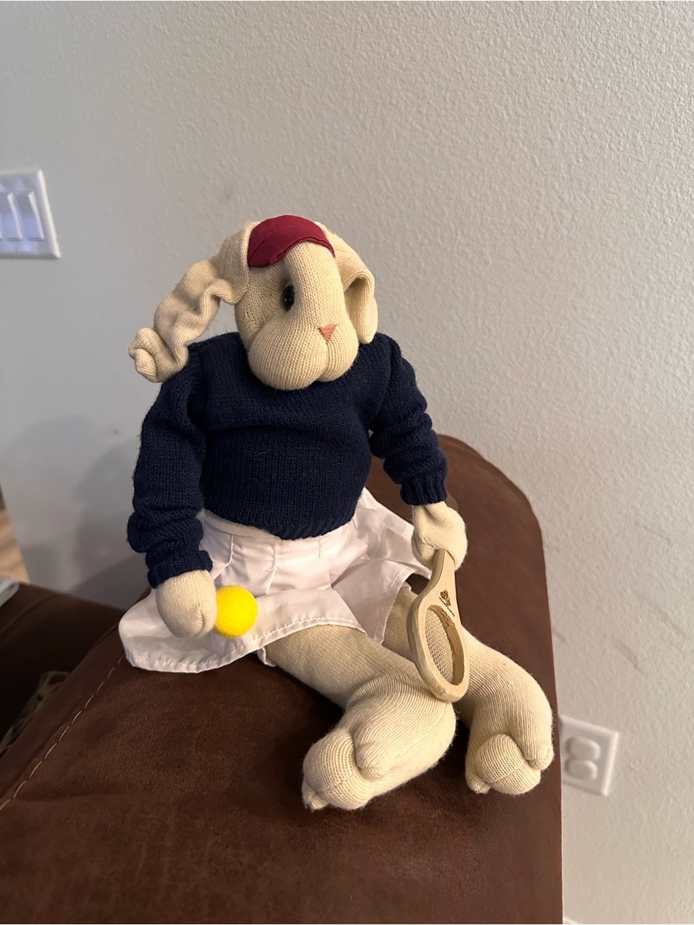 Authentic Little Lops by Our Secret Bunny Doll with Navy Sweater and White Skirt